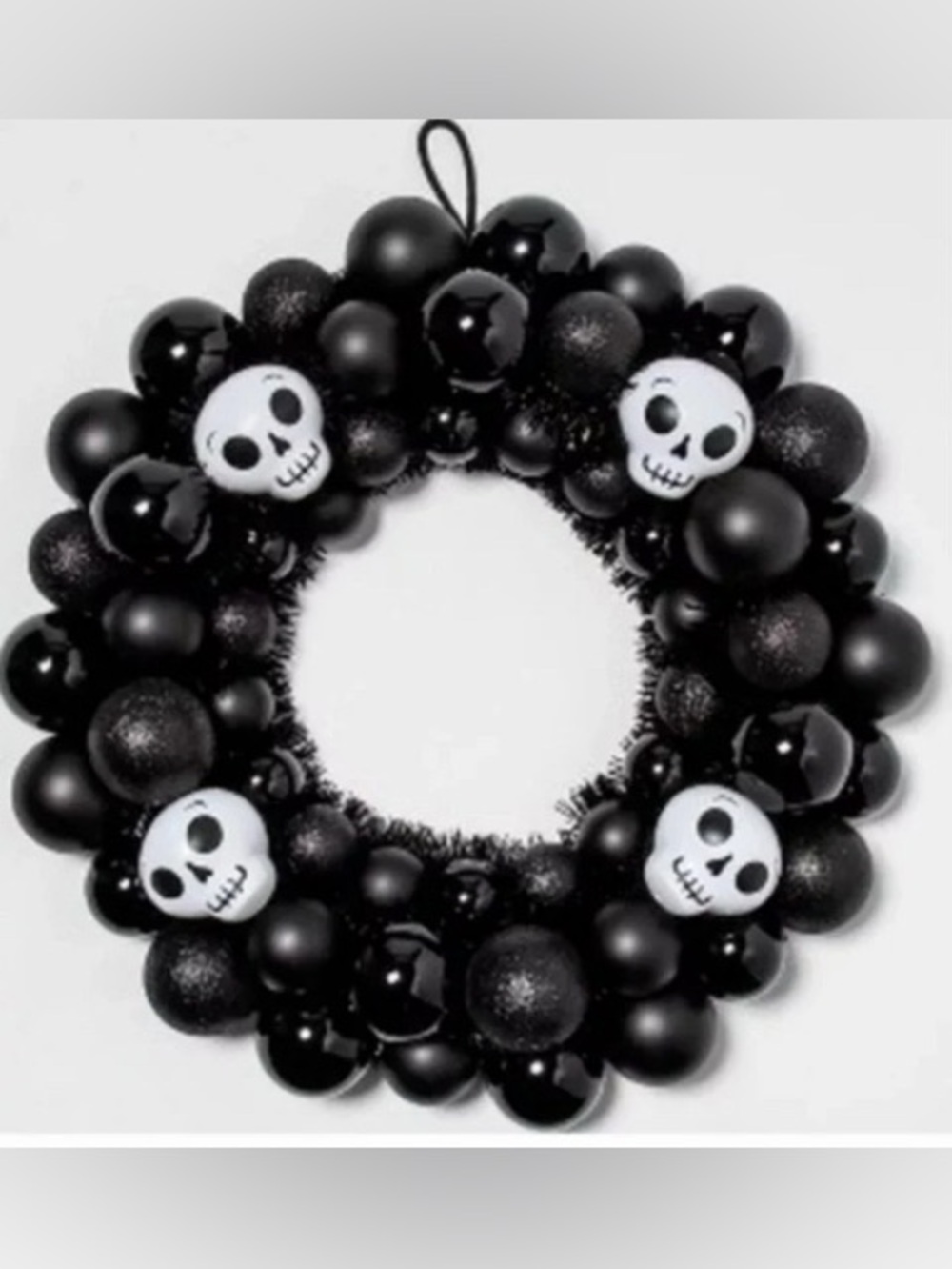 Hyde & eek! Boutique Halloween door wall wreath NEW NWT 17 in shatterproof